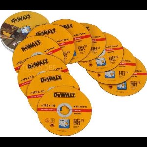 DeWalt DT3507 Doorslijpschijf - 125 x 22,23 x 1,0mm - RVS - inox (10st) - DT3507-QZ