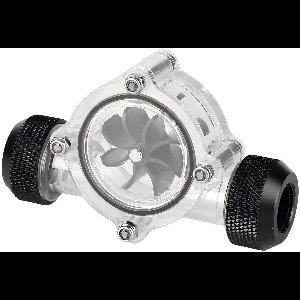 Allecto plus - Waterflow indicator debietmeter 8 Impeller voor PC waterkoelsysteem met G1/4 inch schroefdraad