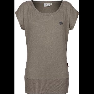 Naketano Damen T-Shirt Wolle 1801-0002 Olive Melange-XL
