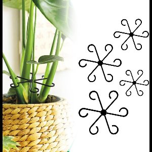 Pack of 4 Climbing Plant Support Clips for Climbing Plants Indoor Black Mount for Tomato Hydrangeas Pink