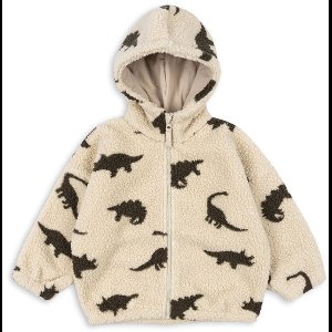 Konges Slojd Jody Teddy Hoodie Grs Jassen Jongens - Winterjas - Creme - Maat 86