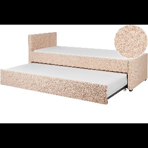 BELIANI MARMANDE - Slaapbank - Perzik - 80 x 200 cm - Bouclé