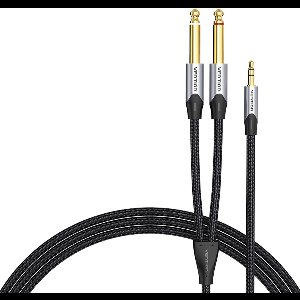 Vention Audiokabel Mini Jack 3,5 Mm Naar 2X Jack 6,35 Mm Mannetje Voor Apparatuur