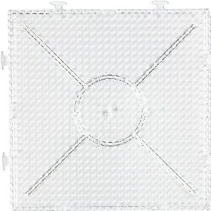 Grondplaat Strijkkralen - Onderplaat - Strijkkralenvormen - Strijkkralenbord - Kralen Ontwerpplaat - Groot Vierkant - 15x15cm - 1 Stuk