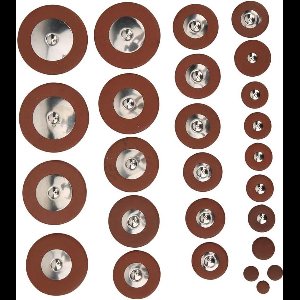 Zeynomax - Altsaxofoon Lederen Pads Vervanging Set met Zachte Lamsvacht - 26 Stuks