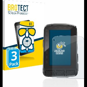BROTECT - Screenprotector voor Wahoo Elemnt Roam 2 - Folie Beschermfolie Beschermglas matte 3 Stuks