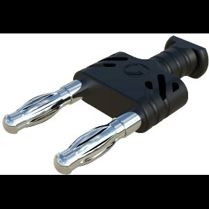 SKS Hirschmann KST ws 14/4 Kortsluitingsbrug Zwart Stift-Ø: 4 mm 1 stuk(s)