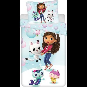 Gabby's Poppenhuis Dekbedovertrek bubbels - 140 x 200 cm - polyester- 70 x 90 cm