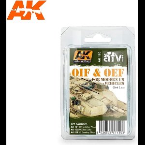 AK Interactive AK-120 - Oif & Oef US Vehicles Weathering Set 3 x 35 ml