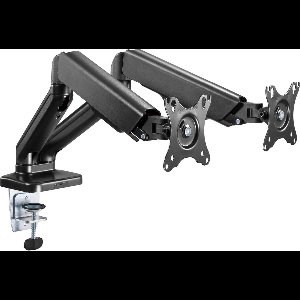 Monitor Arm 2 Schermen - Audizio MAD20G - Voor 17 tot 32 Inch Beeldschermen - Verstelbaar - Universeel