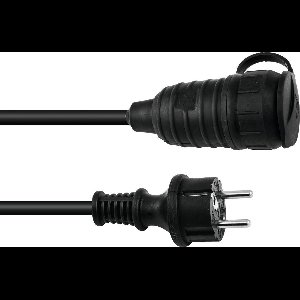 Eurolite verlengsnoer buiten 1.5m - verlengkabel buiten - waterdicht - geaard