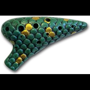 STL Siren Ocarina - 12 Holes - Ceramic - A Major (Alto)