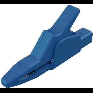 SKS Hirschmann AK 2 B 2540 I bl Veiligheids-krokodilklem Steekaansluiting 4 mm CAT II 1000 V Blauw