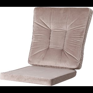 Madison - Universeel - Wicker - Tuinkussen - Dining Set Outdoor - 2- delig - Velvet/Panama Taupe - 46x95cm