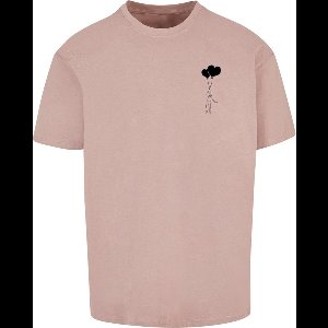 Merchcode - Love In The Air Heavy Oversize Heren T-shirt - XL - Roze