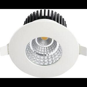 LED Spot - Inbouwspot - Rond 6W - Waterdicht IP65 - Natuurlijk Wit 4200K - Mat Wit Aluminium - Ø90mm
