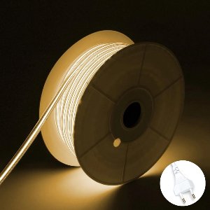 COB LED Strip - Warm Wit 2700k - 30 Meter in één rol(1x 30meter) - 800Lumen per meter - 220V - Waterdicht(IP65) - Complete Set