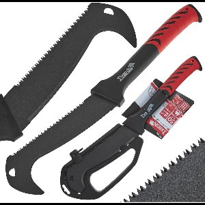 Tvardy Krachtige borstelbijl met zaagfunctie - Duurzaam staal - Ergonomische grip - 53 cm - Compact en veelzijdig