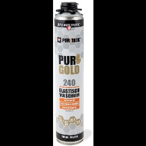 Purtack Pur Gold Elastic 240 - elastisch purschuim - PU schuim - isolatieschuim - 750 ml