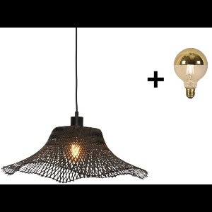 Hanging Lamp - IBIZA - Bamboo - Wavy