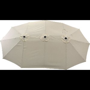 Dubbele parasol 2,7x4,6m LINAI beige
