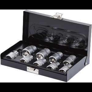 1/2" dopsleutelset Torx-E, 9 delen, E10-E24