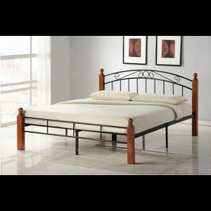 Homestyle4u Tweepersoonsbed - 180 x 200 cm - Metalen bed - met lattenbodem
