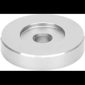 Inovra Plus - 45RPM Record Adapter - Aluminium Dome Voor 45 Draaitafel - Zwart - Grote Opening - Omzetting - Klem Adapter - Zoeken: draaitafel, omzetting.