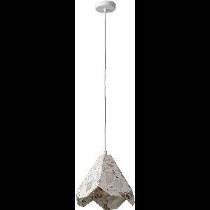 OSRAM DECOR Gleam Hanglamp Bloem E27 Wit, Terrazzo, Metaal, hoogwaardige uitstraling, voor Woon- en Eetkamer