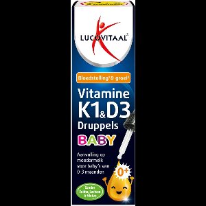 Lucovitaal Vitamine K1 & D3 Druppels Baby - 2 x 14,5 ml - Voordeelverpakking