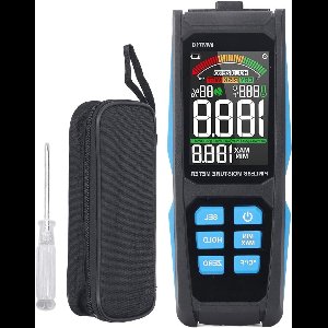 Allecto Plus - Digitale vochtmeter voor droge muren met LCD-display en vochtigheidssensor - inclusief achtergrondverlichting - batterij niet inbegrepen. Detecteer vochtigheid zonder naald met Risegun en MESTEK.