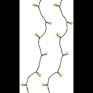 Lumineo - LED stringlight l1190 cm groen/kl.wrm