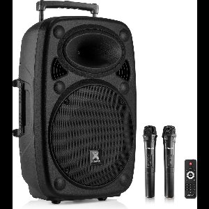 Party speaker Bluetooth - Vonyx Verve38 - 800 Watt - partybox op accu - 2 draadloze microfoons
