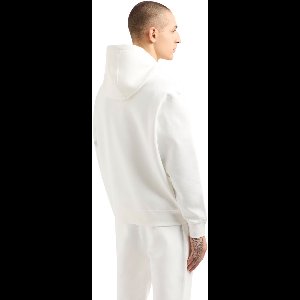 AX Logo Hoodie - White Sweaters
