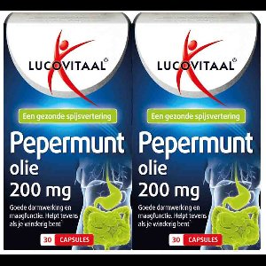 Lucovitaal Pepermuntolie - 2 x 30 capsules - Voordeelverpakking