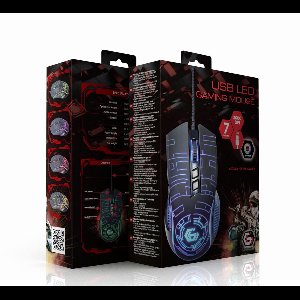 Gembird MUSG-RGB-01 muis Rechtshandig USB Type-A 3600 DPI