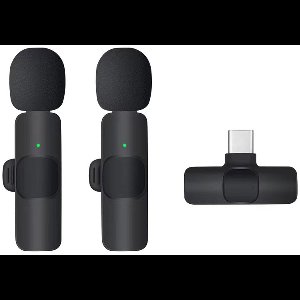 KINSI Draadloze Lavalier Microfoon - Professionele Mini Microfoon voor YouTube, Live Streaming & Vloggen - Met Ruisonderdrukking & Compatibel met Smartphone/PC