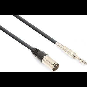 Vonyx audiokabel 6,3mm jack (stereo) - XLR (m) - 3 meter