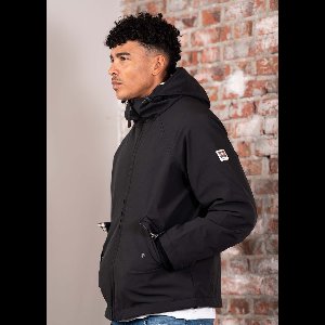 Aquascutum Soft shell mid parka - black