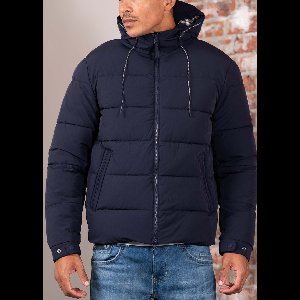 Aquascutum Sp hooded puffer - navy