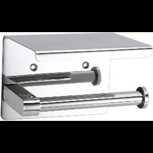 Goodivery ® Stijlvolle Toiletpapierhouder met Praktische Opbergruimte en Roestvrij Stalen Afwerking