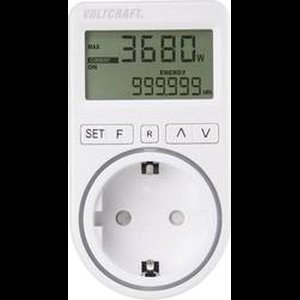 VOLTCRAFT SEM4500 Energiekostenmeter Kostenprognose, Alarmfunctie, Instelbaar stroomtarief