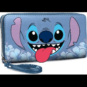 Karaktermania - Disney - Lilo & Stitch - Pasjeshouder - Portemonnee met rits - Portefeuille - Blauw
