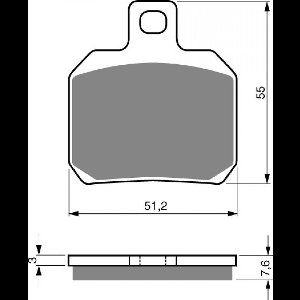 goud fren remblok voor motor derbi 659 mulhacen 2006 tot 2008 ard nieuw