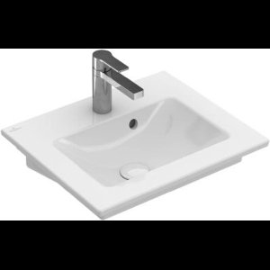 Villeroy & Boch Venticello - Fontein 50x42 cm, met overloop, 1 kraangat, CeramicPlus, alpine wit 412450R1