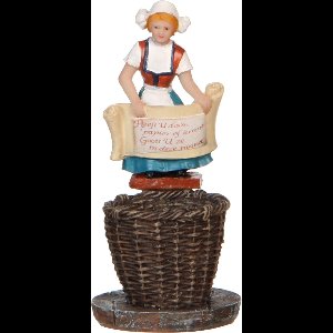 Luville Efteling Miniatuur Prullenmand - H7 x Ø3 cm