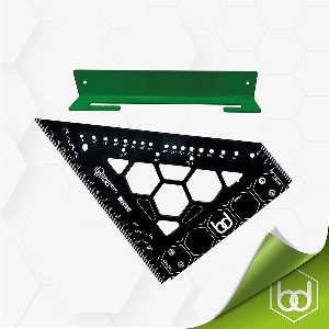 Benchdogs UK Timmermans Winkelhaak 175 mm met ophangrek / Carpenter Square 175 mm with Wall Mount