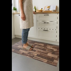 JYG LIME OAK vinyl tapijtloper 75x150cm - afwasbaar - antislip - keukenloper