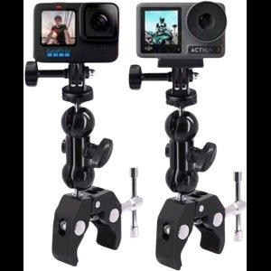 Fiets Mount Voor Gopro Hero - DJI Osmo Action - Fiets Mount Bionische Arm voor GoPro Hero 13 Black - DJI Osmo Action 2 3 4 - DJI Pocket 3- Bike Mount for Gopro Hero 13 12 11 10 9 - Aluminium Mount - Dji Accessoires - GoPro 13 12 10 9