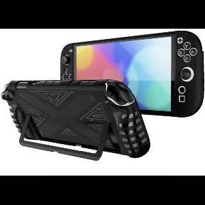 Grip TPU Bescherm-Skin Hoes Cover geschikt voor Nintendo Switch 2 - Zwart